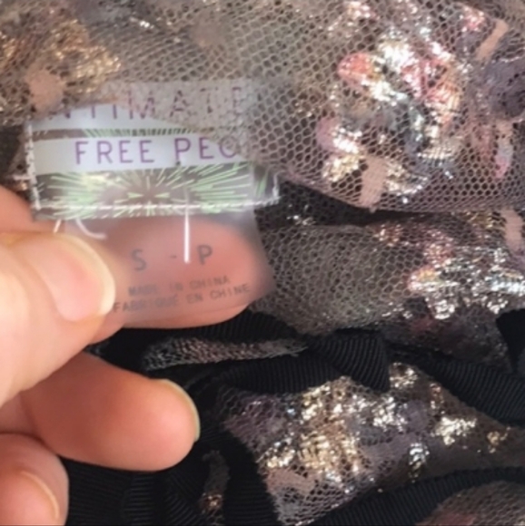 RARE Free People Ballerina Fairy Slip Dress Pink/Gray Combo - Picture 11 of 11